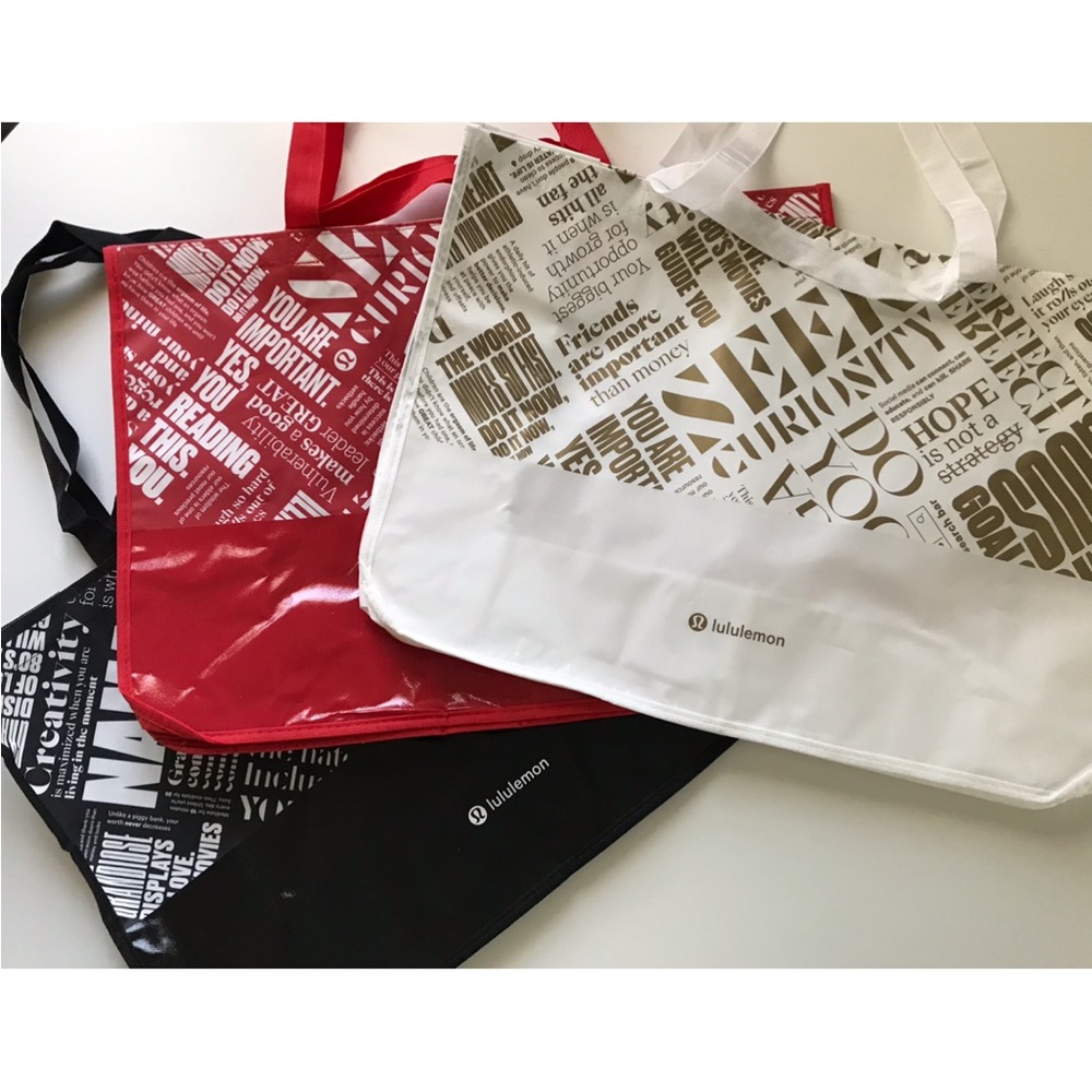 New Lululemon | Bundle of 3 Reusable Outerwear Shopping Tote Bags - Picture 4 of 8
